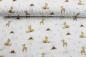 Preview: Musselin "Rehe und Eule" Waldtiere aus Bio-Baumwolle